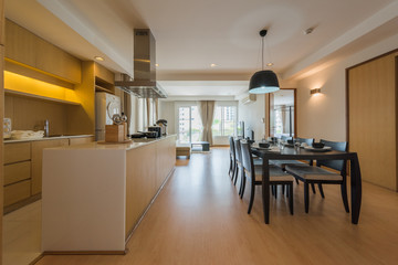 Modern, bright, clean, kitchen interior 
