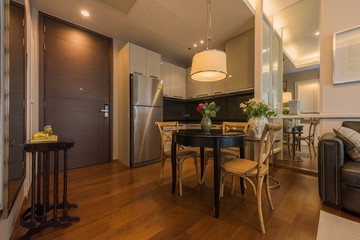 Modern, bright, clean, kitchen interior 