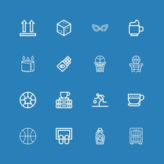 Editable 16 brown icons for web and mobile