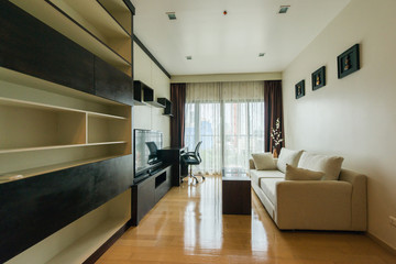 Interior, beautiful apartment, luxurious living room