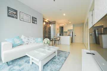 Interior, beautiful apartment, luxurious living room