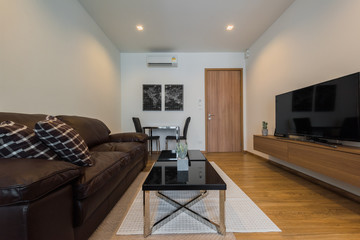 Interior, beautiful apartment, luxurious living room