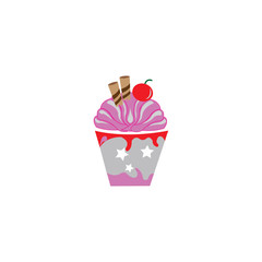 colorful ice cream vector design icon