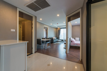 Interior, beautiful apartment, luxurious living room