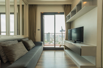 Modern bright flat interior design