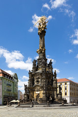 The holy trinity column (UNESCO), Upper square, Olomouc, Moravia, Czech republic