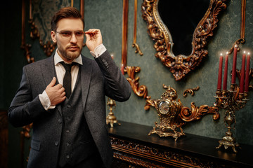 elegant mature businessman