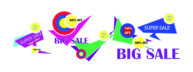 sale tags banner