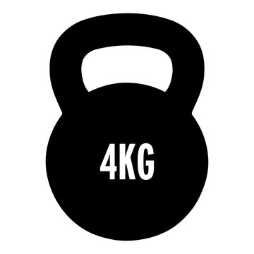 4kg Kettlebell Clipart