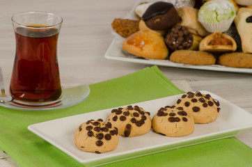 Cookies from turkish cuisine stock photo