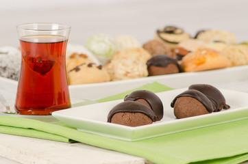 Cookies from turkish cuisine stock photo