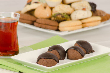 Cookies from turkish cuisine stock photo