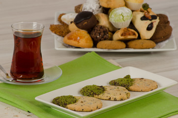 Cookies from turkish cuisine stock photo