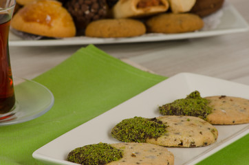 Cookies from turkish cuisine stock photo