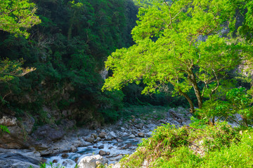 Valley Stream of Shakabang Stream, Taroko Scenic Area, Hualien, Taiwan