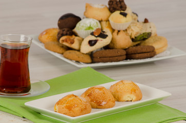 Cookies from turkish cuisine stock photo
