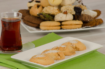 Cookies from turkish cuisine stock photo