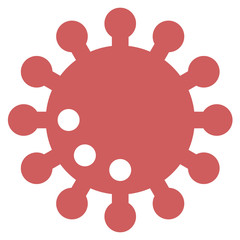 細菌・ウイルス・インフルエンザ・コロナウイルス・花粉のイラスト素材