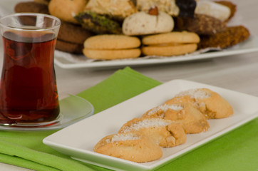 Cookies from turkish cuisine stock photo