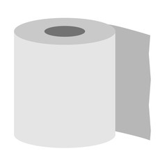 シンプルなトイレットペーパーのイラスト素材