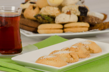 Cookies from turkish cuisine stock photo