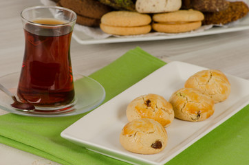 Cookies from turkish cuisine stock photo