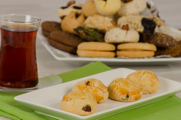 Cookies from turkish cuisine stock photo