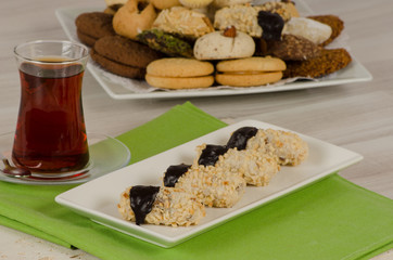 Cookies from turkish cuisine stock photo