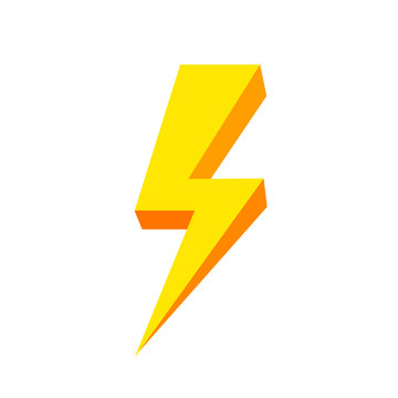 recommend clip art: yellow thunder icon isolated on white background, thunder storm symbol yellow flat lay, clip art thunder, 3d thunder yellow for logo