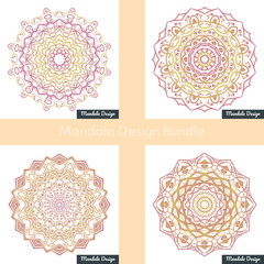 Mandala pattern for Mehndi, Henna, Yoga, Tattoo, Decoration. Mystic, oriental, alchemy ornament. Coloring book page. Vector illustration.