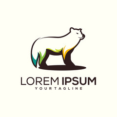 fox logo design abstract modern