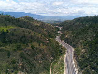Carretera CA5 cuesta de la virgen en Honduras