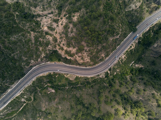 Carretera CA5 cuesta de la virgen en Honduras