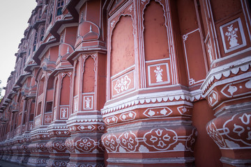 Fototapeta na wymiar Pink palace in India