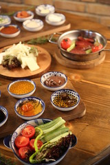 Turkish Breakfast stock photo