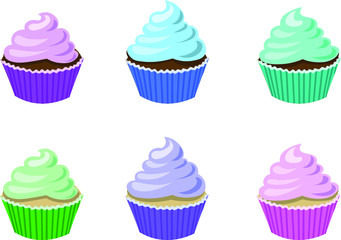 Set of Cupcakes
