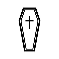 Obraz premium Coffin icon vector