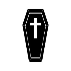 Obraz premium Coffin icon vector