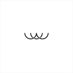 Circle letter w logo, Circle letter w logo design vector illustration, circle letter w logo design template vector image