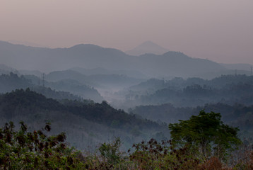 morning in the mountains