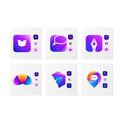 icon logo design vector abstract