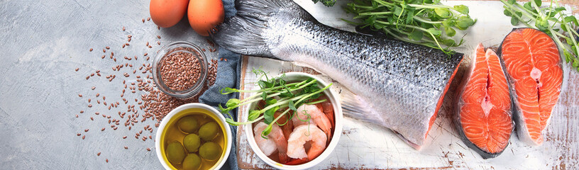 Omega-3 fatty acid rich foods.