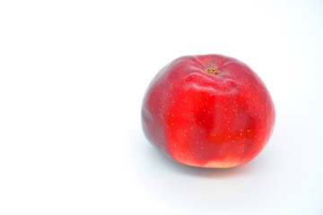 apple isolated on white.  Healthy lifestyle and diet concept
