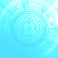 Blue Circle Futuristic Background