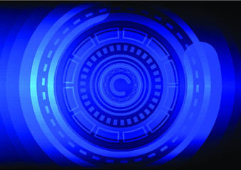 Blue Futuristic Background