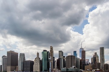 Fototapeta premium Beautiful view of New York city skyline at daytime, USA