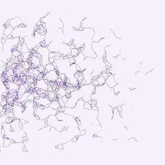 Procedural Art Network Mesh background illustration