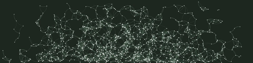 Procedural Art Network Mesh background illustration