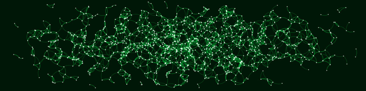 Procedural Art Network Mesh background illustration