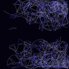 Procedural Art Network Mesh background illustration